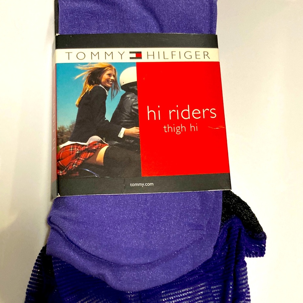 Tommy Hilfiger Thigh High Stocking shine metallic